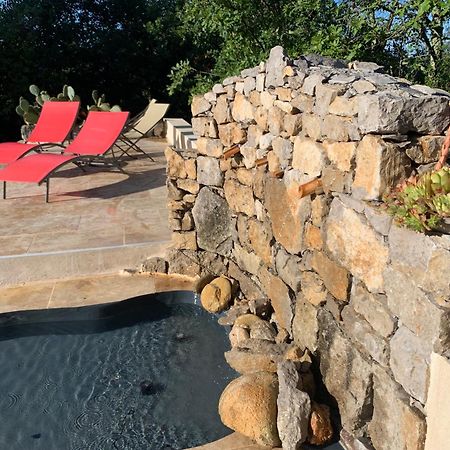 Le Mazet, Studio Avec Terrasse Et Acces Piscine Saint Alban Auriolles Eksteriør billede