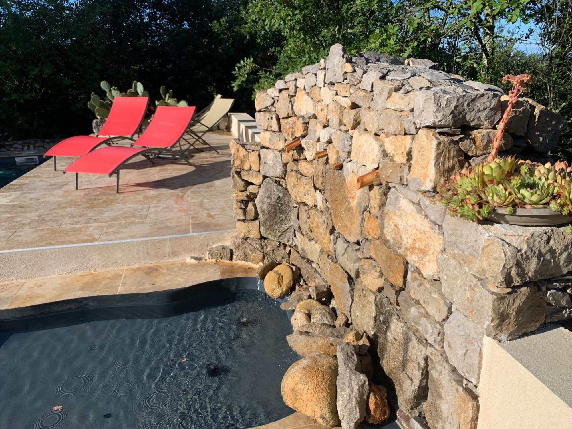 Le Mazet, Studio Avec Terrasse Et Acces Piscine Saint Alban Auriolles Eksteriør billede