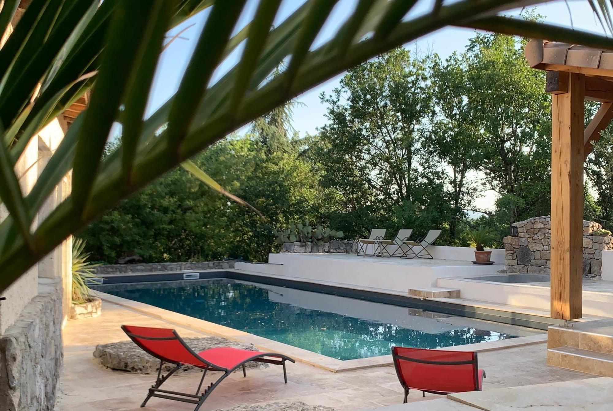 Le Mazet, Studio Avec Terrasse Et Acces Piscine Saint Alban Auriolles Eksteriør billede